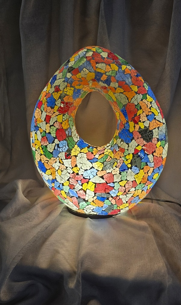 EXOTIC LIVING dizajnová lampa, 50 cm, barevná ruční mozaika