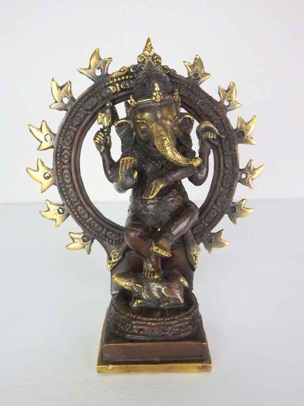 Soška z mosazi, GANESH, ruční práce