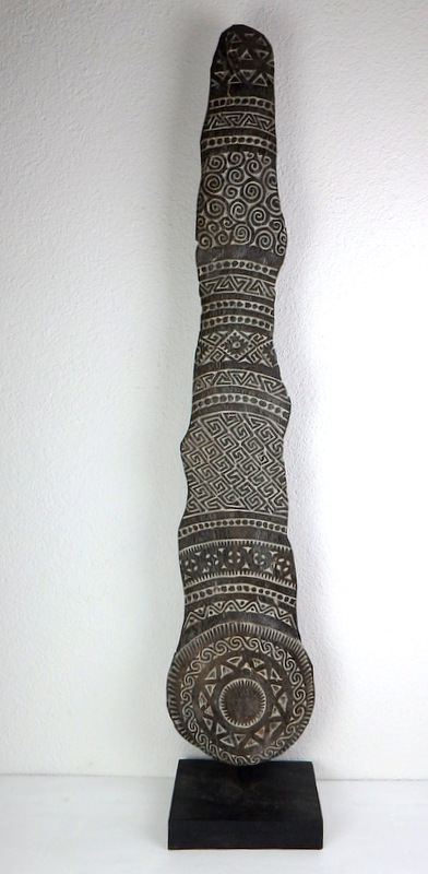 Dekorace/ soška TOTEM TIMOR, tropické dřevo, ruční práce, originál