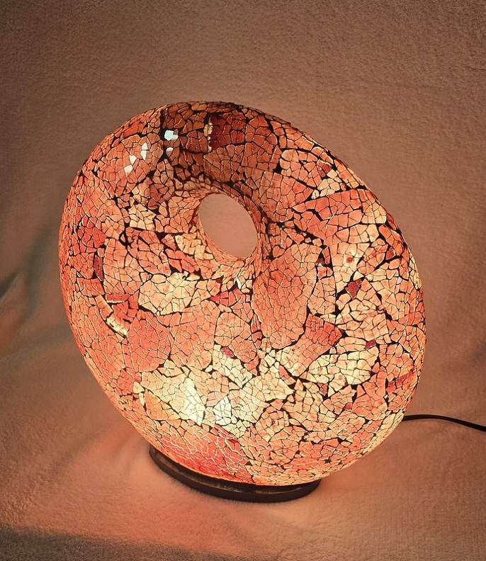 Stolní lampa červená, DONAT 