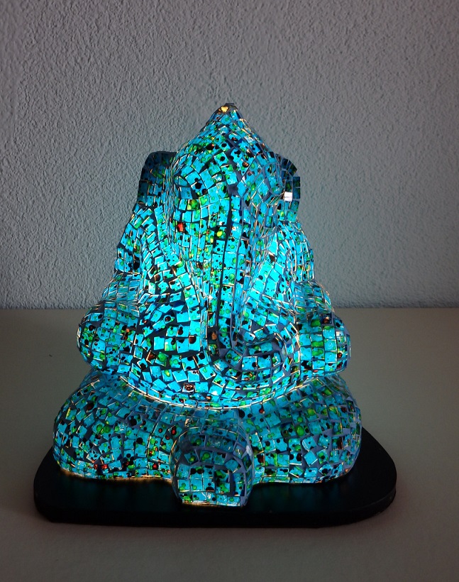 Lampa stolní  GANESH, ruční práce, mozaika
