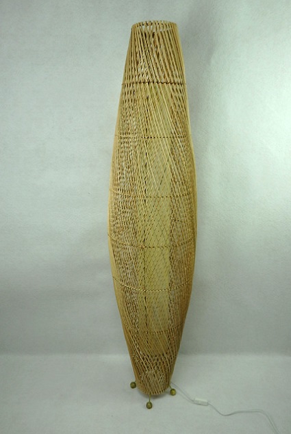 Stojací lampa RATAN natural, 150 cm, ruční práce, Indonésie