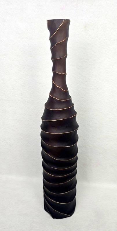 Váza SURIN, mangové dřevo,65 cm, ruční práce