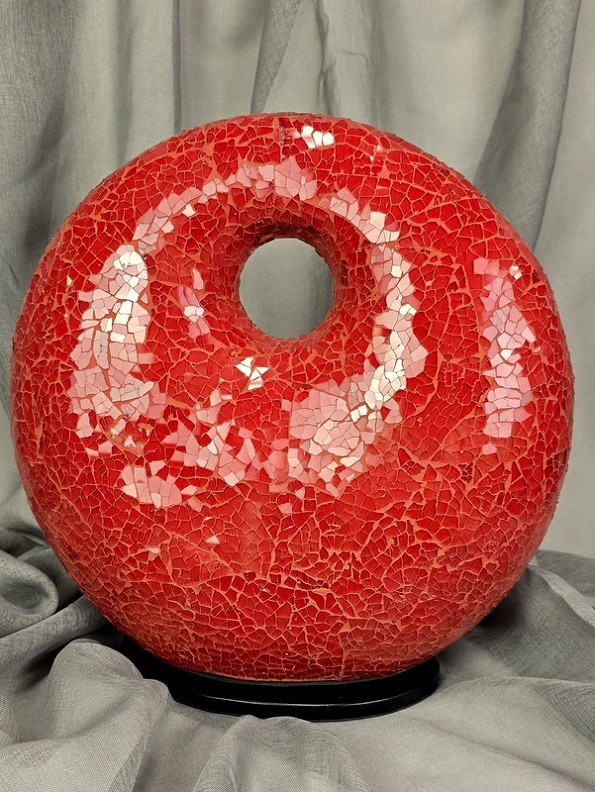 Stolní lampa červená, DONAT 