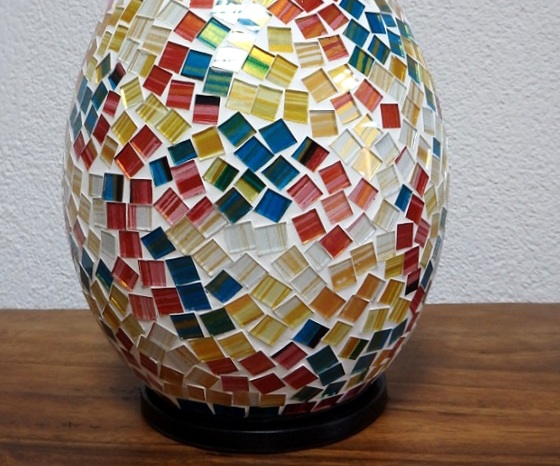 Stolní lampa EXOTIC barevná, 120 cm, ruční práce