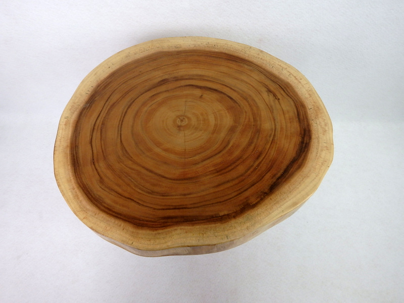 Odkládací stolek TROPIC natural, kulatý, 62 cm