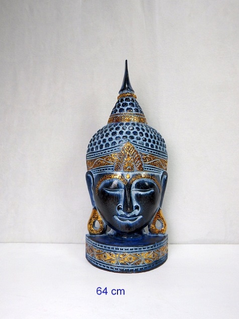 Soska budha modrý, exotické dřevo, ruční práce