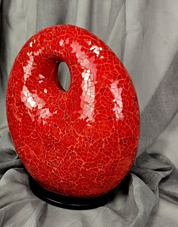 Stolní lampa červená, DONAT 