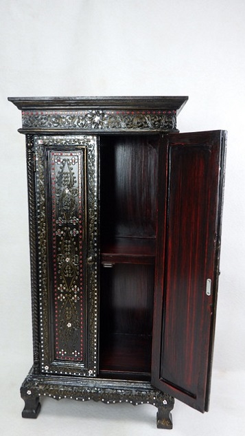 Skříňka do obýváku CASTLE, black, dřevo, 