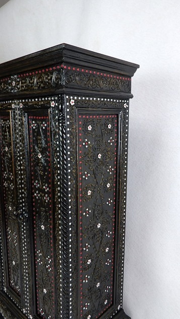 Skříňka do obýváku CASTLE, black, dřevo, 