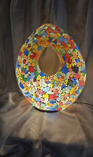 EXOTIC LIVING dizajnová lampa, 50 cm, barevná ruční mozaika