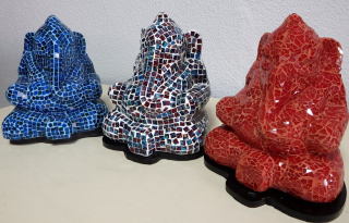 Stolná lampa GANESH, mozaiková, ruční práce