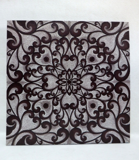 Obraz REVERIE - ruční malba - originál Indonesie,80x80 cm