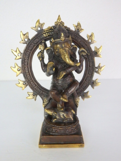 Soška z mosazi, GANESH, ruční práce