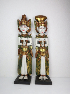 Sošky RÁMA SITA, zlaté, exotické dřevo, ruční práce