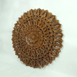 Závěsná dekorace Mandala FELISITA, 90 cm, teakové dřevo