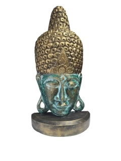 Soška Budha smaragdový, 72 cm,dřevo, ruční práce