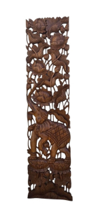 Závěsná dekorace SLON 180 cm x 45 cm , teak masív, ruční práce